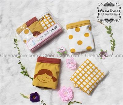 Set 3 quần chip họa tiết màu vàng